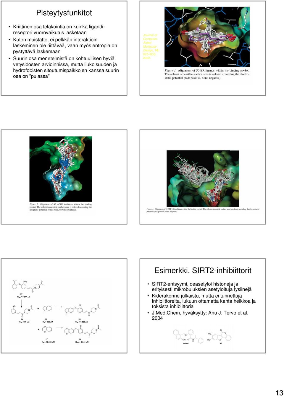 on pulassa Journal of Computer- Aided Molecular Design, 16: 825 830, 2002.