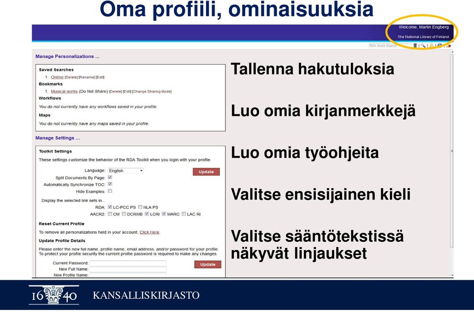 omia työohjeita Valitse ensisijainen