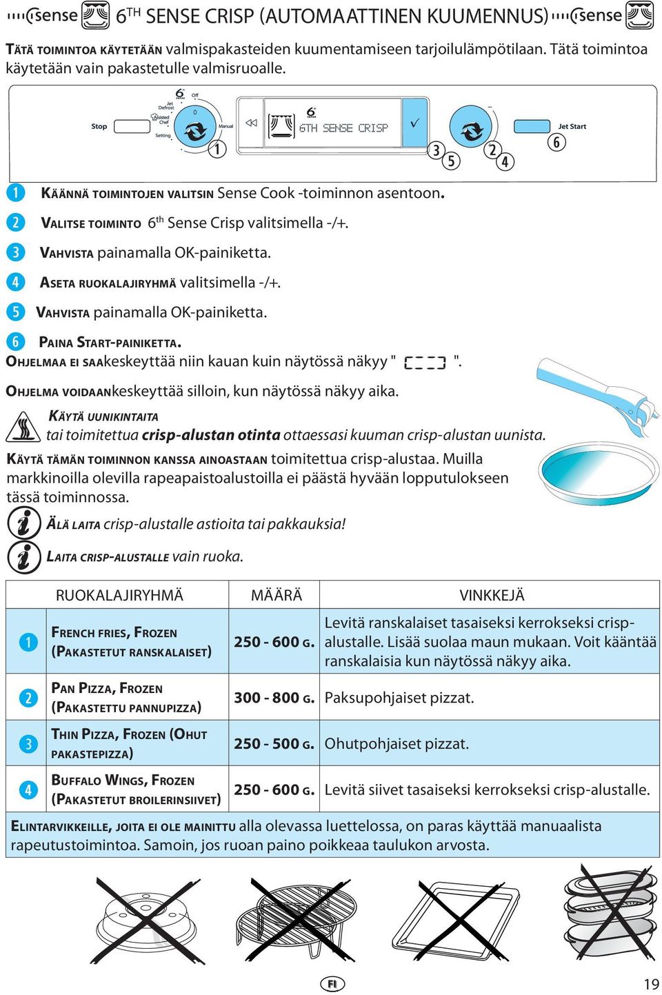 t KÄÄNNÄ TOIMINTOJEN VALITSIN Sns Cook -toiminnon asntoon. OHJELMAA EI SAAkskyttää niin kauan kuin näytössä näkyy " ". OHJELMA VOIDAANkskyttää silloin, kun näytössä näkyy aika.
