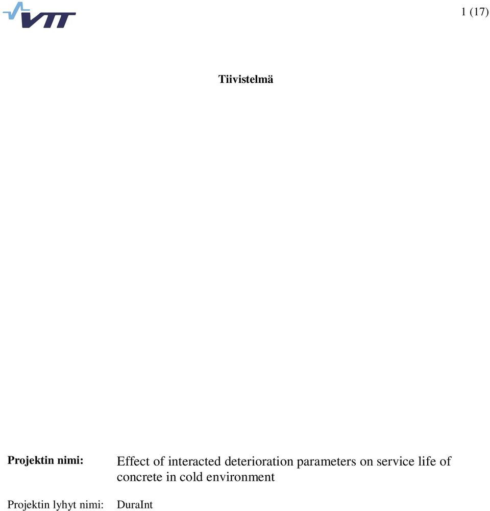 parameters on service life of concrete