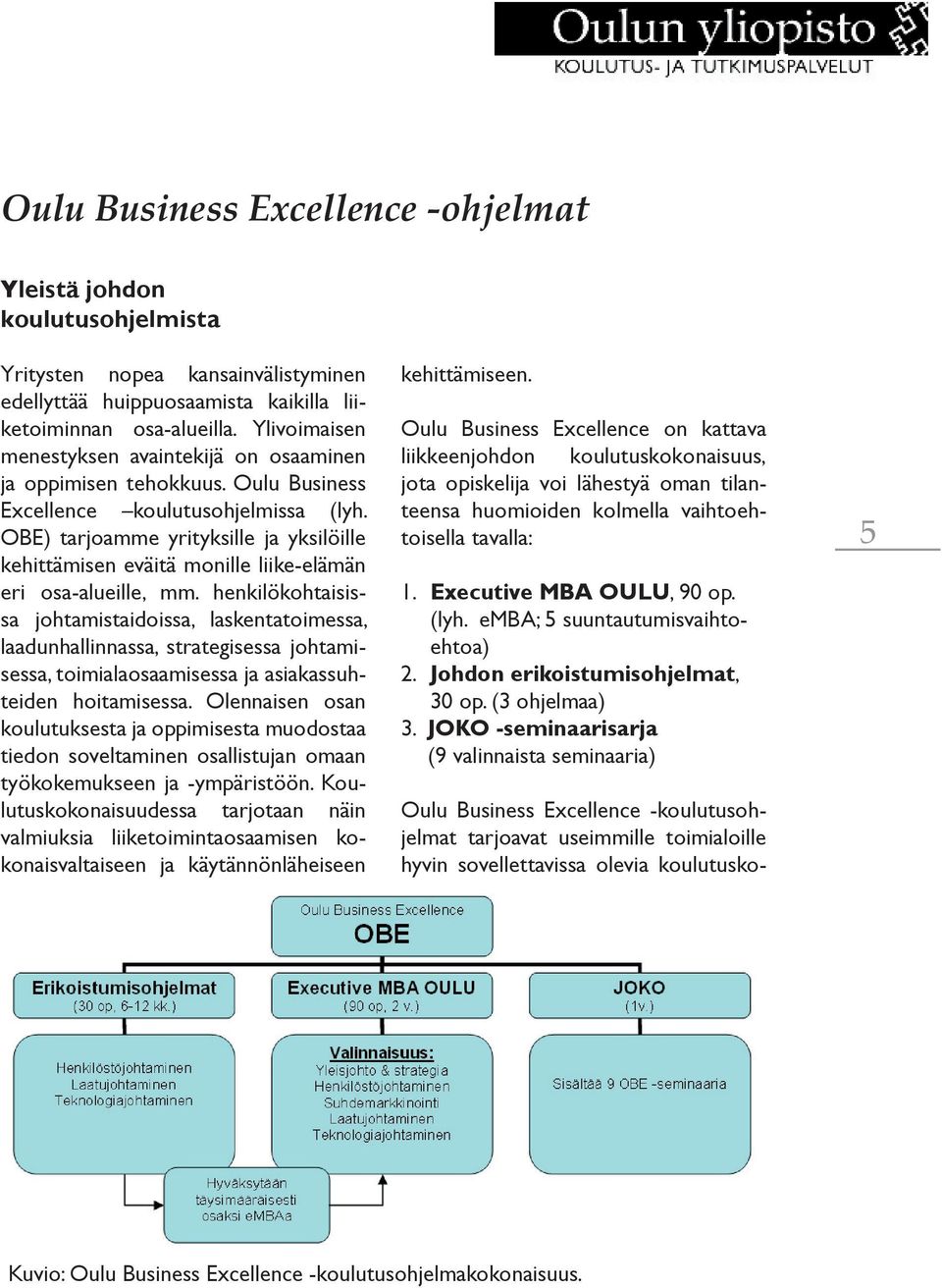 OBE) tarjoamme yrityksille ja yksilöille kehittämisen eväitä monille liike-elämän eri osa-alueille, mm.