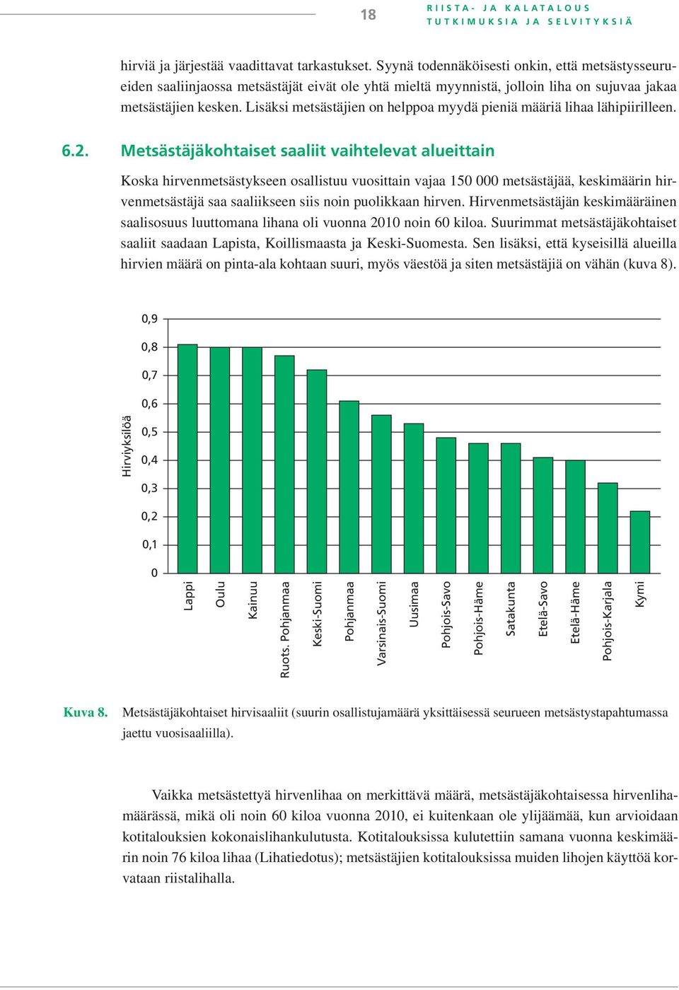 Lisäksi metsästäjien on helppoa myydä pieniä määriä lihaa lähipiirilleen. 6.2.