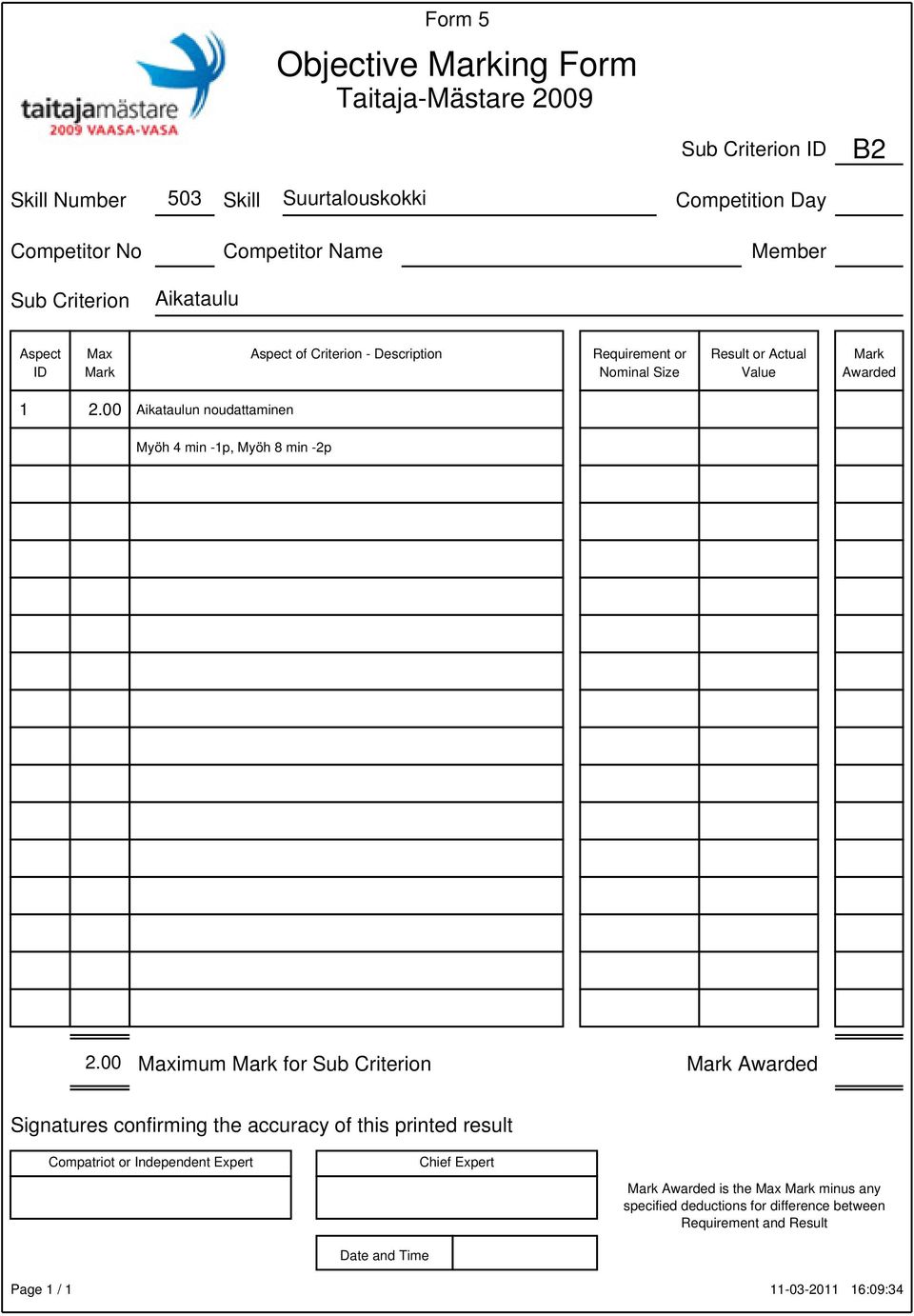 00 imum for Signatures confirming the accuracy of this printed result is the minus any