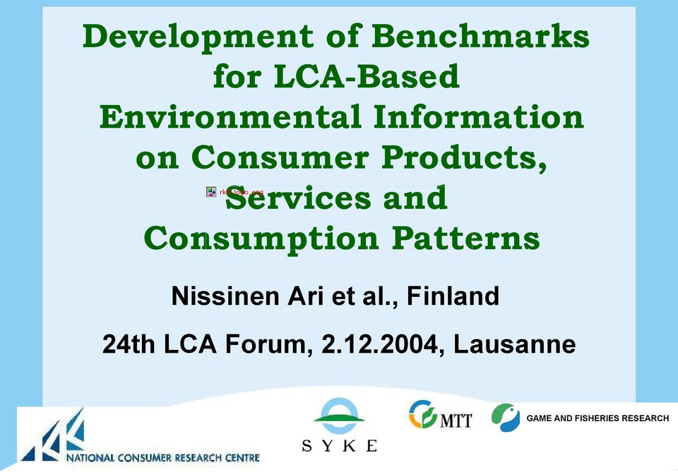 rktl_logo_eng Consumption Patterns Nissinen Ari et al.