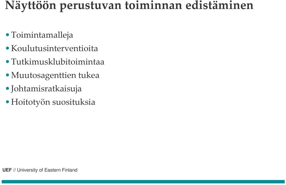 Tutkimusklubitoimintaa Muutosagenttien