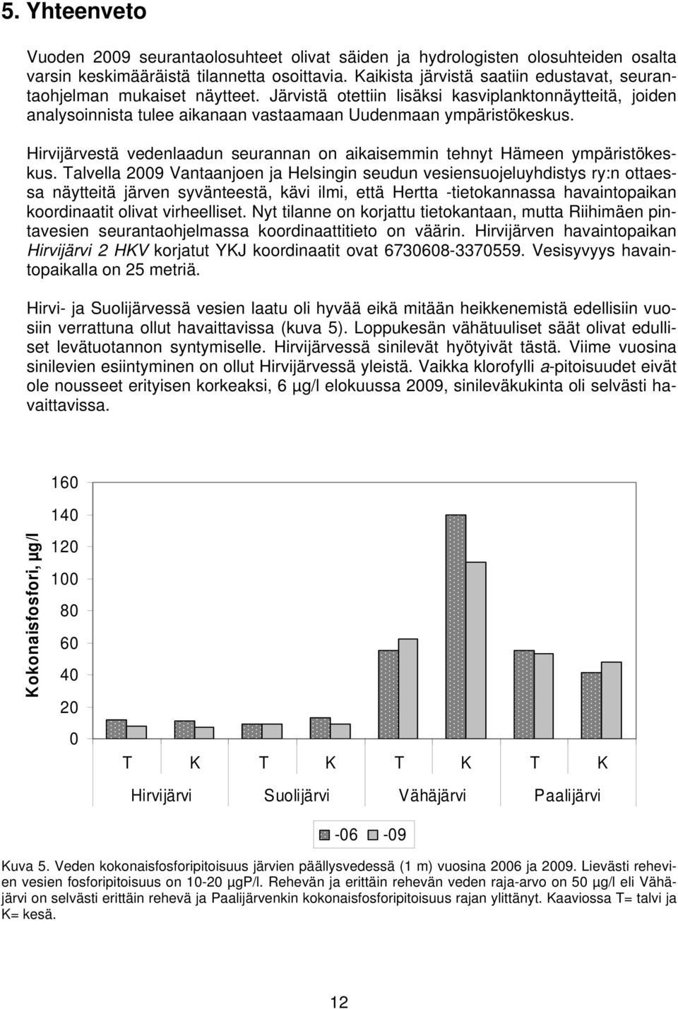 Hirvijärvestä vedenlaadun seurannan on aikaisemmin tehnyt Hämeen ympäristökeskus.