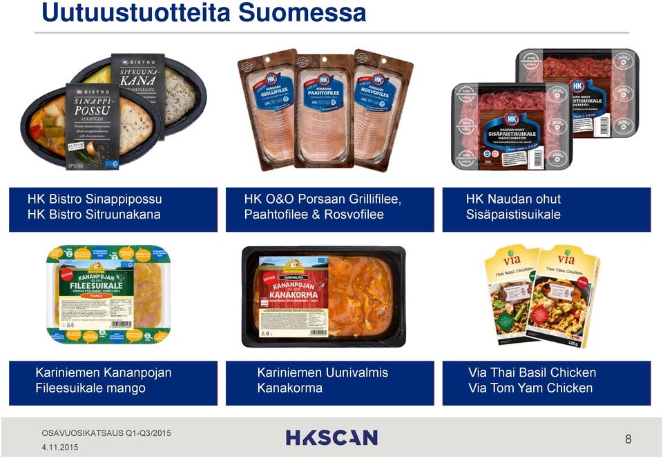 Naudan ohut Sisäpaistisuikale Kariniemen Kananpojan Fileesuikale