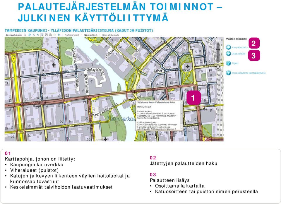 hoitoluokat ja kunnossapitovastuut Keskeisimmät talvihoidon laatuvaatimukset 02 Jätettyjen
