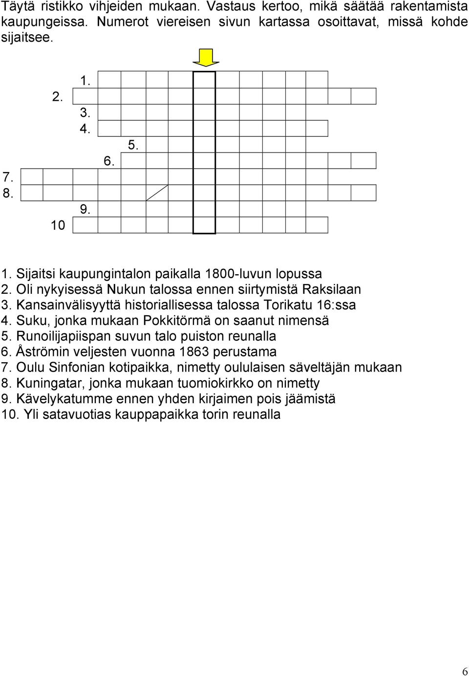 Suku, jonka mukaan Pokkitörmä on saanut nimensä 5. Runoilijapiispan suvun talo puiston reunalla 6. Åströmin veljesten vuonna 1863 perustama 7.