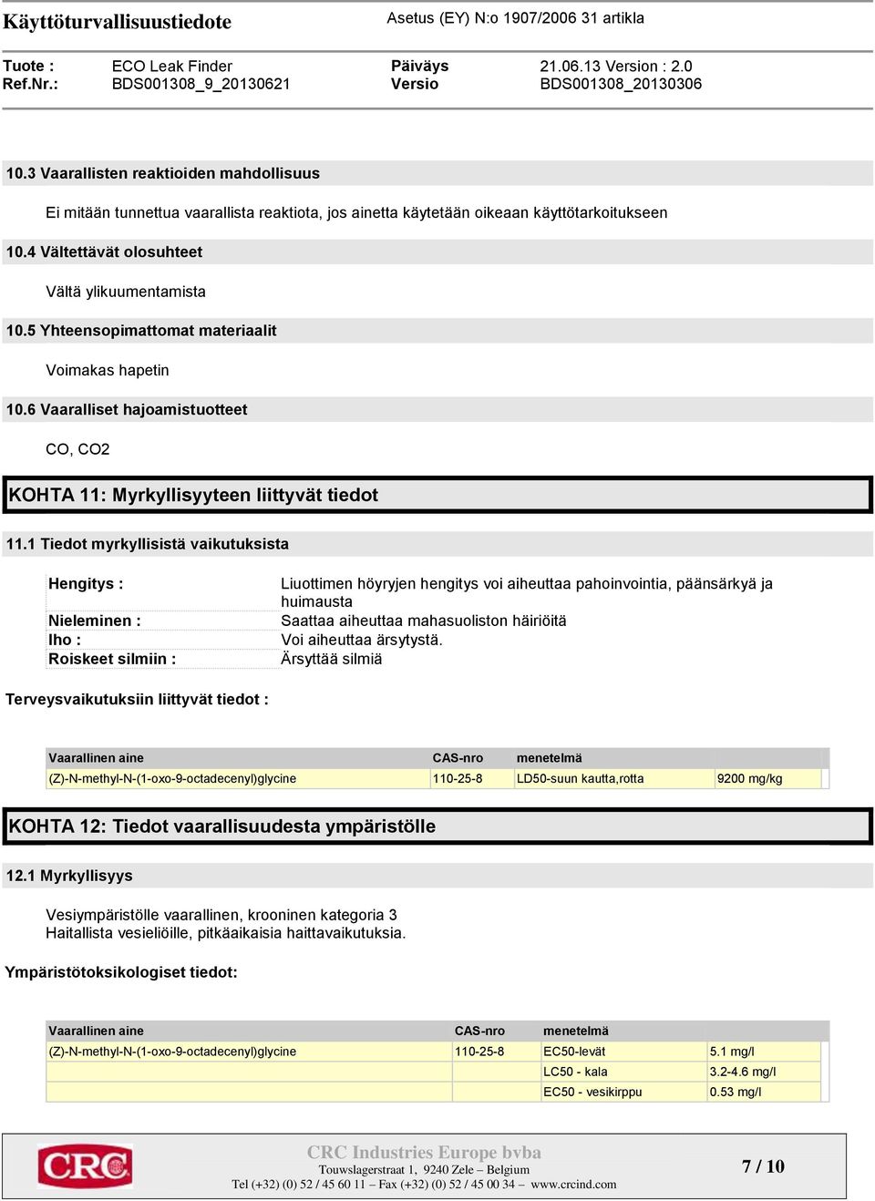 1 Tiedot myrkyllisistä vaikutuksista Hengitys : Nieleminen : Iho : Roiskeet silmiin : Liuottimen höyryjen hengitys voi aiheuttaa pahoinvointia, päänsärkyä ja huimausta Saattaa aiheuttaa mahasuoliston