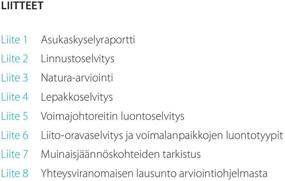 Voimajohtoreitin luontoselvitys Liito-oravaselvitys ja voimalanpaikkojen