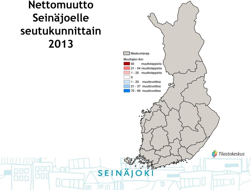 21-54 muuttotappiota 1-20 muuttotappiota 0 1-20