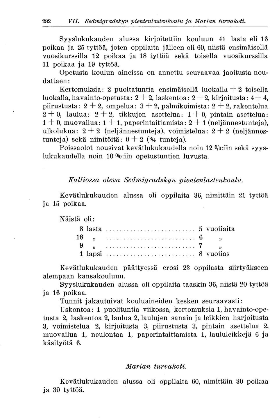 vuosikurssilla 11 poikaa ja 19 tyttöä.