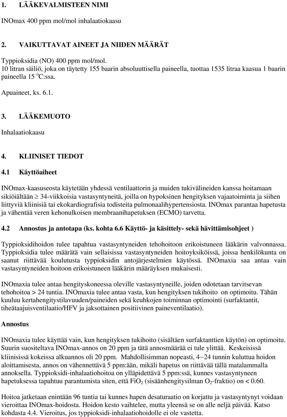 KLIINISET TIEDOT 4.