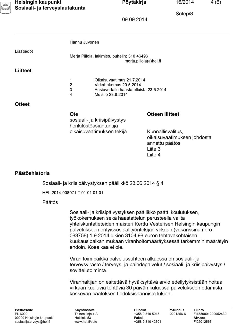 2014 4 Muistio 23.6.