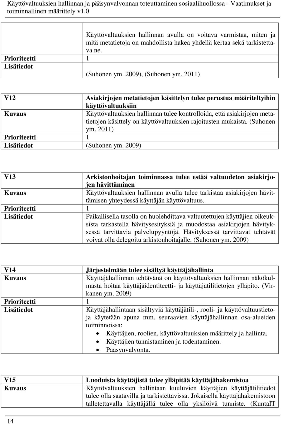 käyttövaltuuksien rajoitusten mukaista. (Suhonen ym. 2011) (Suhonen ym.