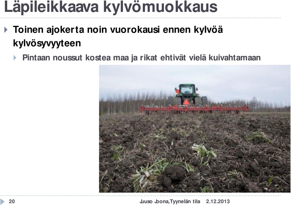 kylvösyvyyteen Pintaan noussut kostea