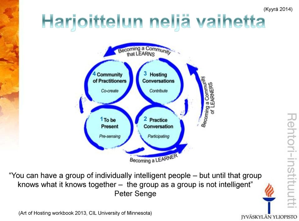 together the group as a group is not intelligent Peter