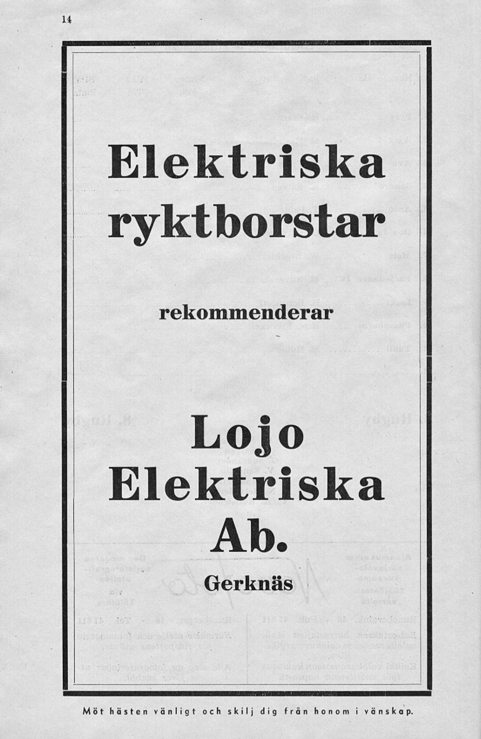 Ab. Gerknäs Möt hästen vänligt