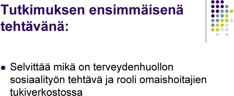 terveydenhuollon sosiaalityön