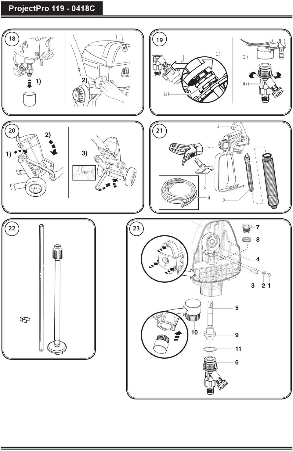 20 2) 21 1 1) 3) 2 4 3
