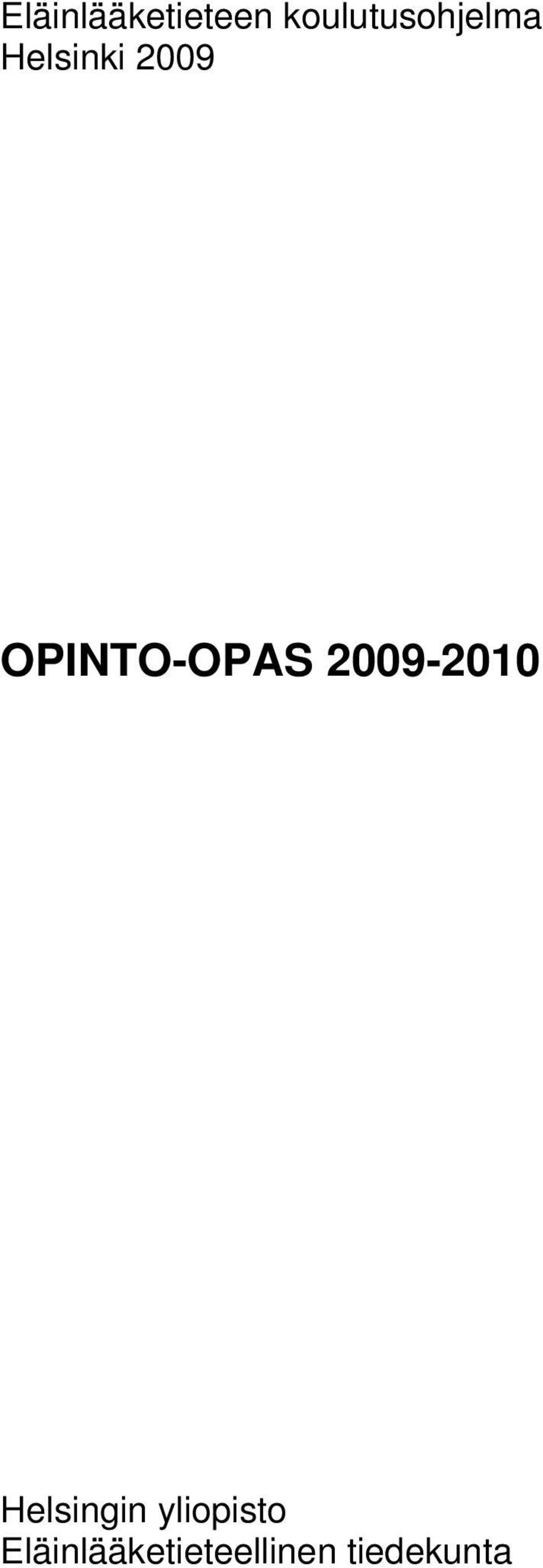 OPINTO-OPAS 2009-2010