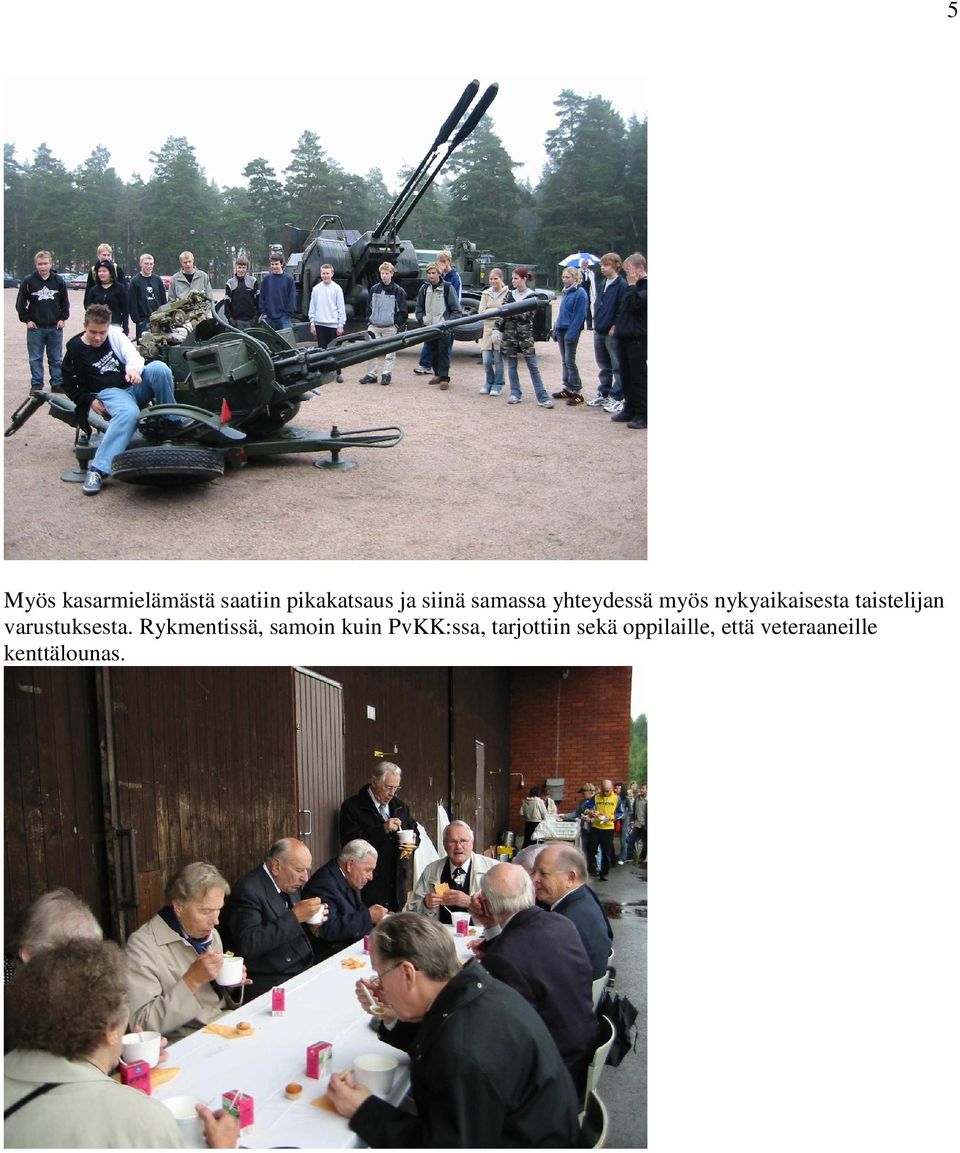 varustuksesta.