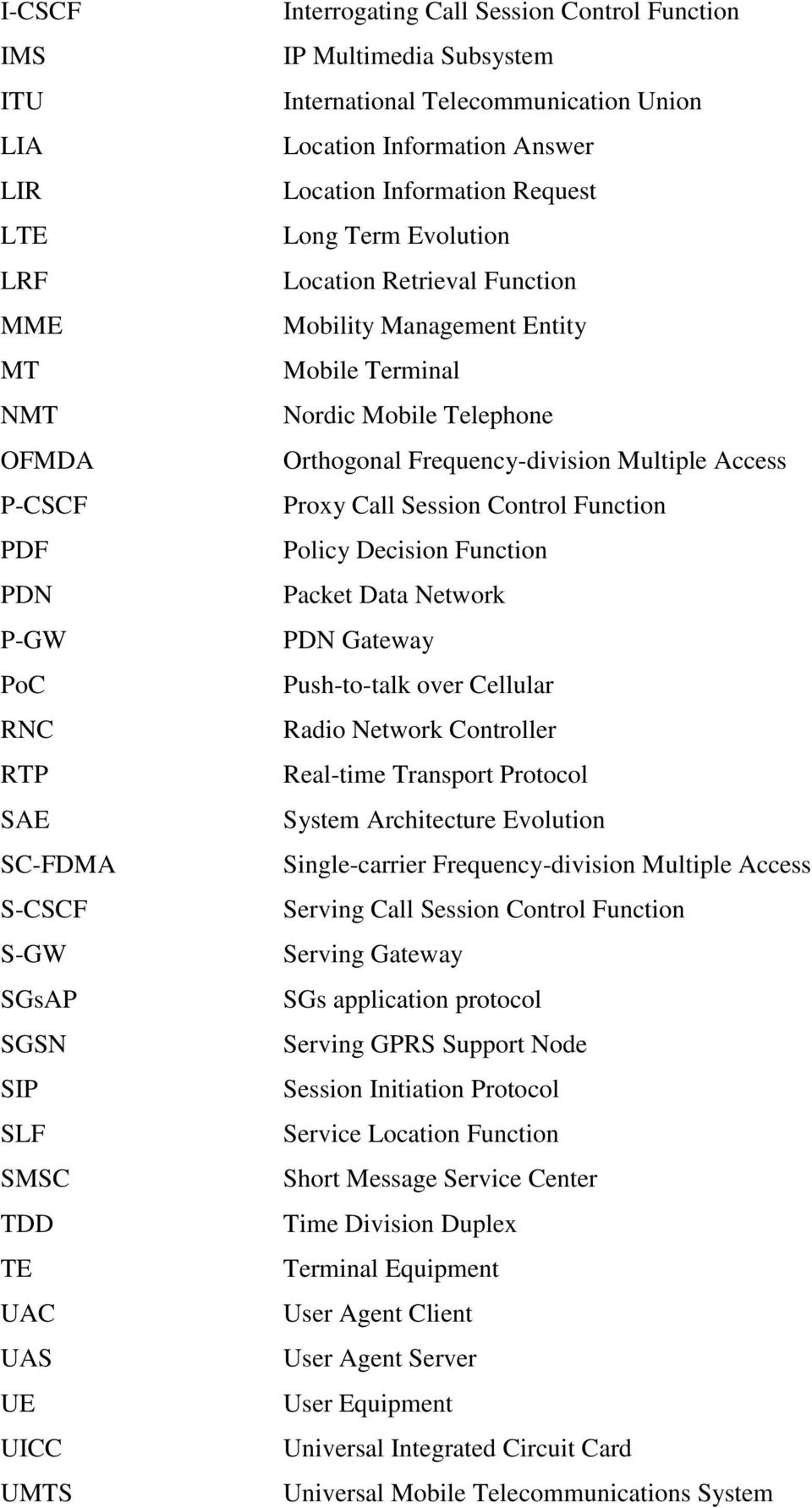 Mobile Terminal Nordic Mobile Telephone Orthogonal Frequency-division Multiple Access Proxy Call Session Control Function Policy Decision Function Packet Data Network PDN Gateway Push-to-talk over