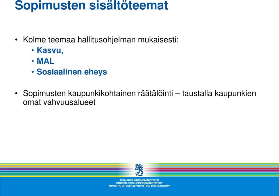 Sosiaalinen eheys Sopimusten