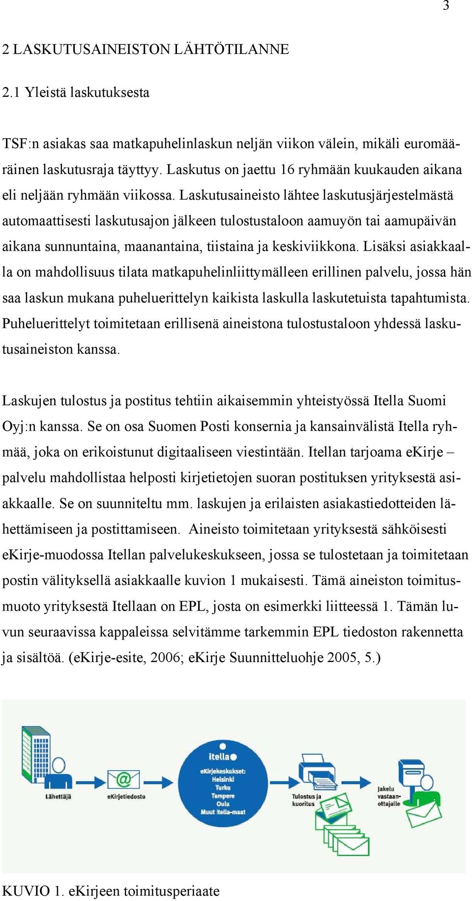 Laskutusaineisto lähtee laskutusjärjestelmästä automaattisesti laskutusajon jälkeen tulostustaloon aamuyön tai aamupäivän aikana sunnuntaina, maanantaina, tiistaina ja keskiviikkona.