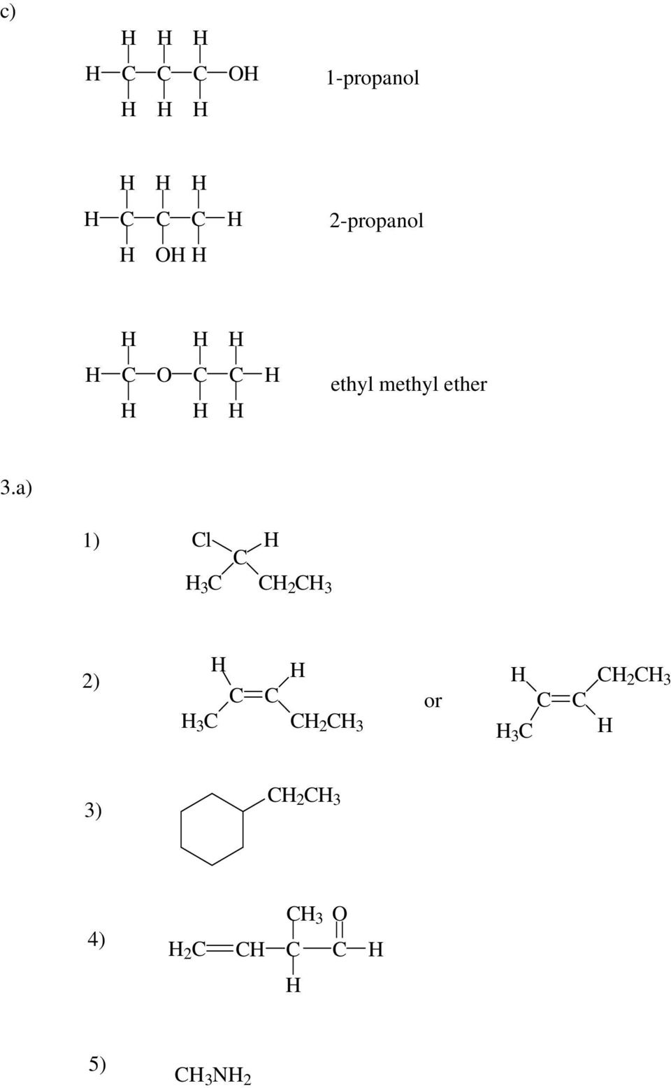 a) 1) l 3 2 3 2) 3 2 3 2 3