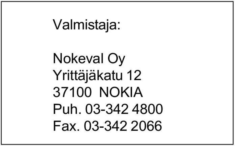 37100 NOKIA Puh.