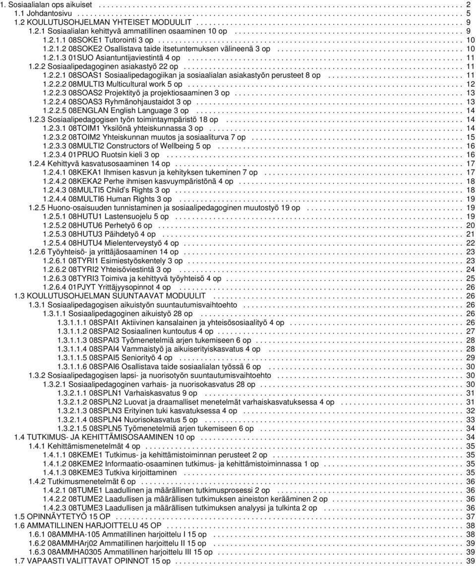 ....................................................................... 0.2..2 08SOKE2 Osallistava taide itsetuntemuksen välineenä op............................................ 0.2.. 0SUO Asiantuntijaviestintä 4 op.
