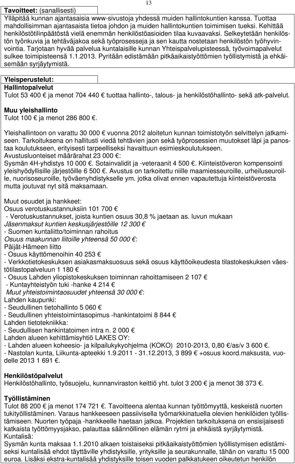 Selkeytetään henkilöstön työnkuvia ja tehtäväjakoa sekä työprosesseja ja sen kautta nostetaan henkilöstön työhyvinvointia.