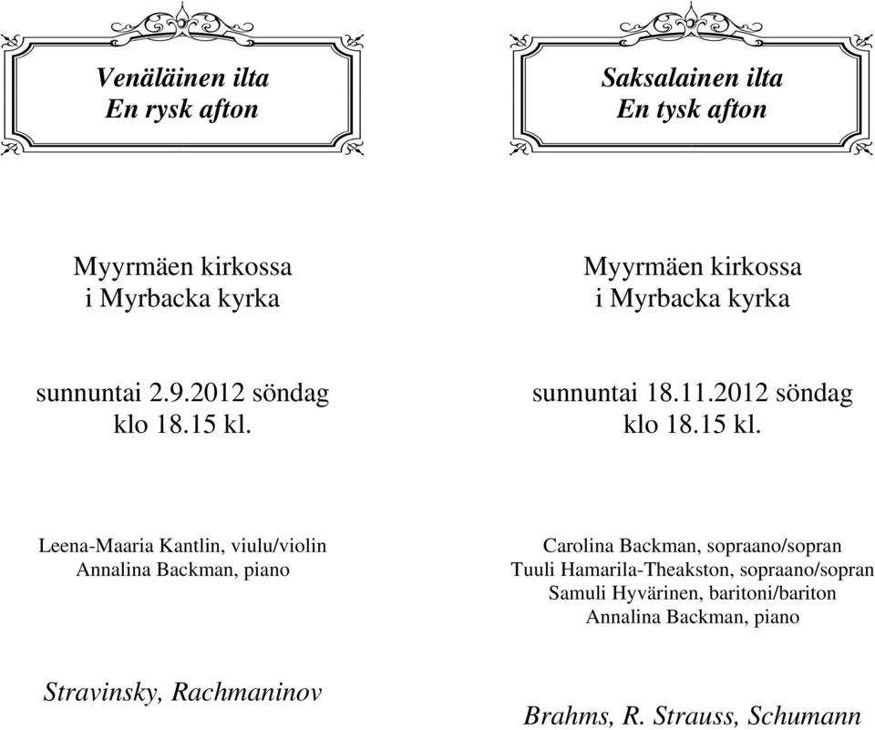 2012 söndag klo 18.15 kl.