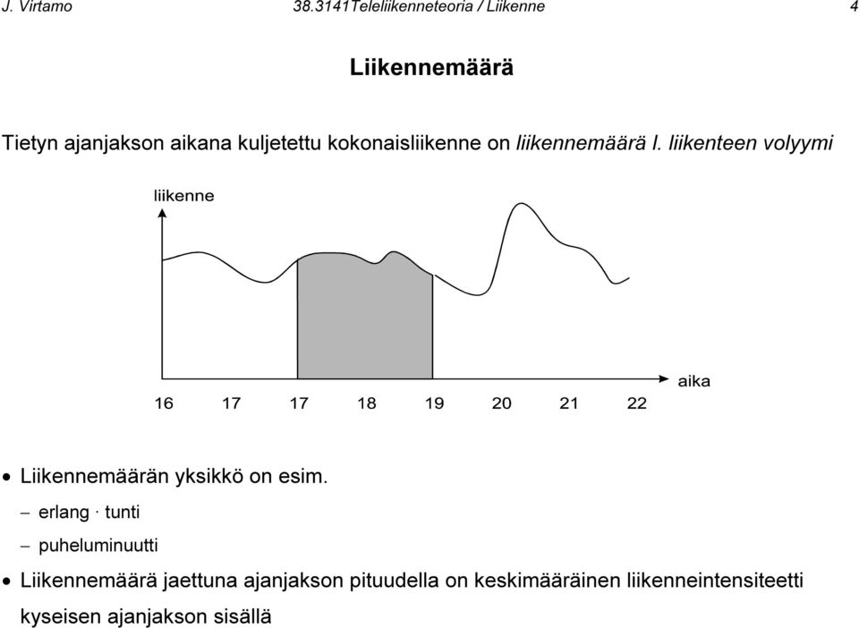 kuljetettu kokonaisliikenne on liikennemäärä l.