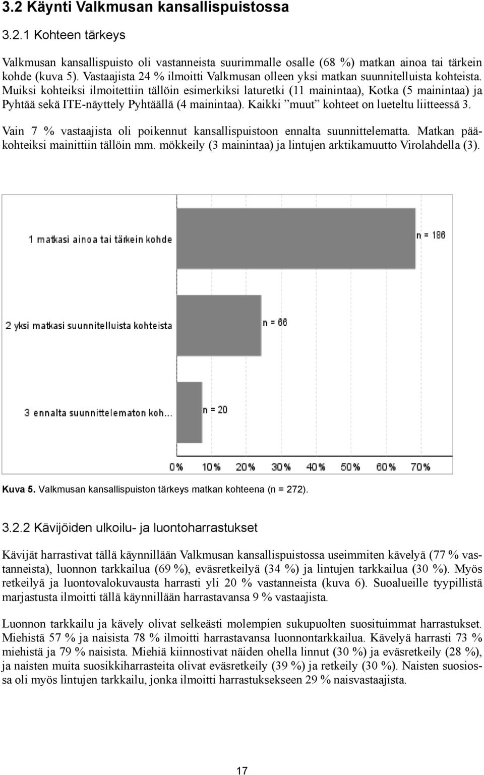 Muiksi kohteiksi ilmoitettiin tällöin esimerkiksi laturetki (11 mainintaa), Kotka (5 mainintaa) ja Pyhtää sekä ITE-näyttely Pyhtäällä (4 mainintaa). Kaikki muut kohteet on lueteltu liitteessä 3.