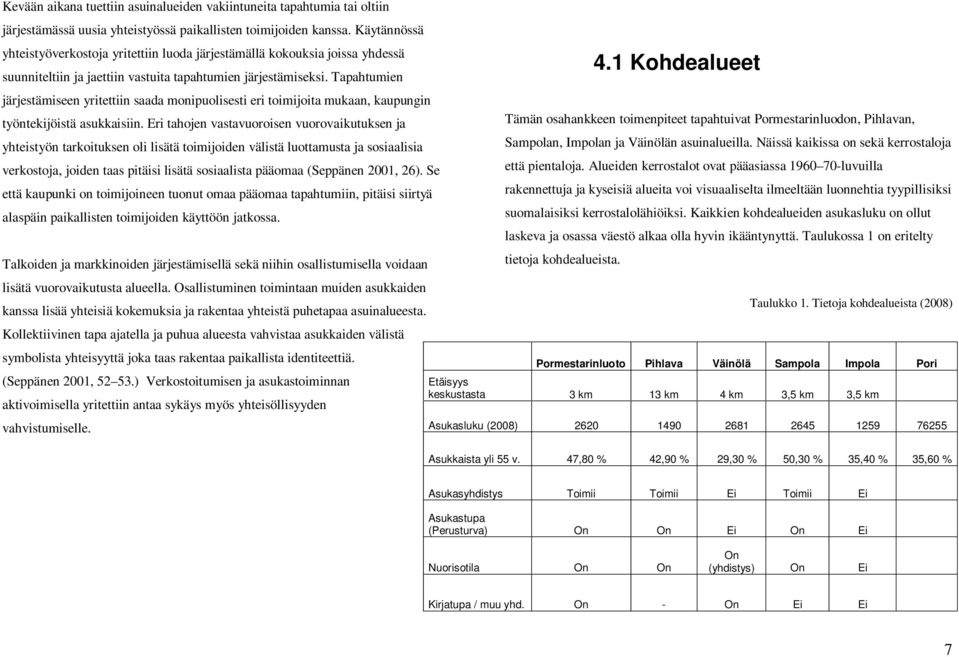 Tapahtumien järjestämiseen yritettiin saada monipuolisesti eri toimijoita mukaan, kaupungin työntekijöistä asukkaisiin.