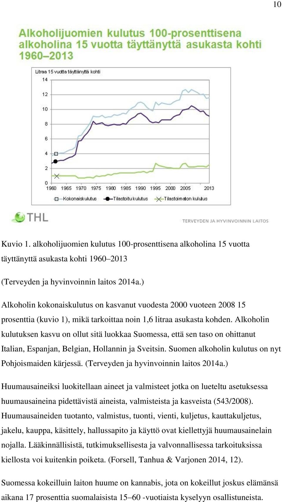 Alkoholin kulutuksen kasvu on ollut sitä luokkaa Suomessa, että sen taso on ohittanut Italian, Espanjan, Belgian, Hollannin ja Sveitsin. Suomen alkoholin kulutus on nyt Pohjoismaiden kärjessä.