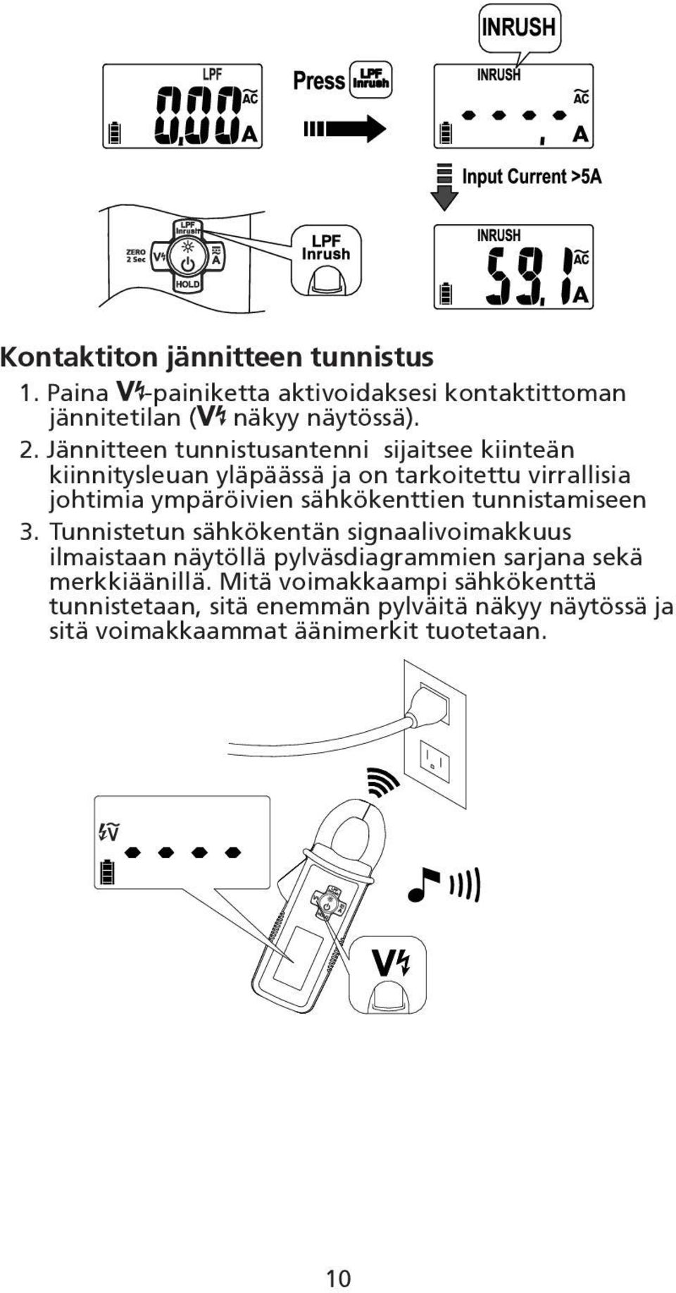 sähkökenttien tunnistamiseen 3.