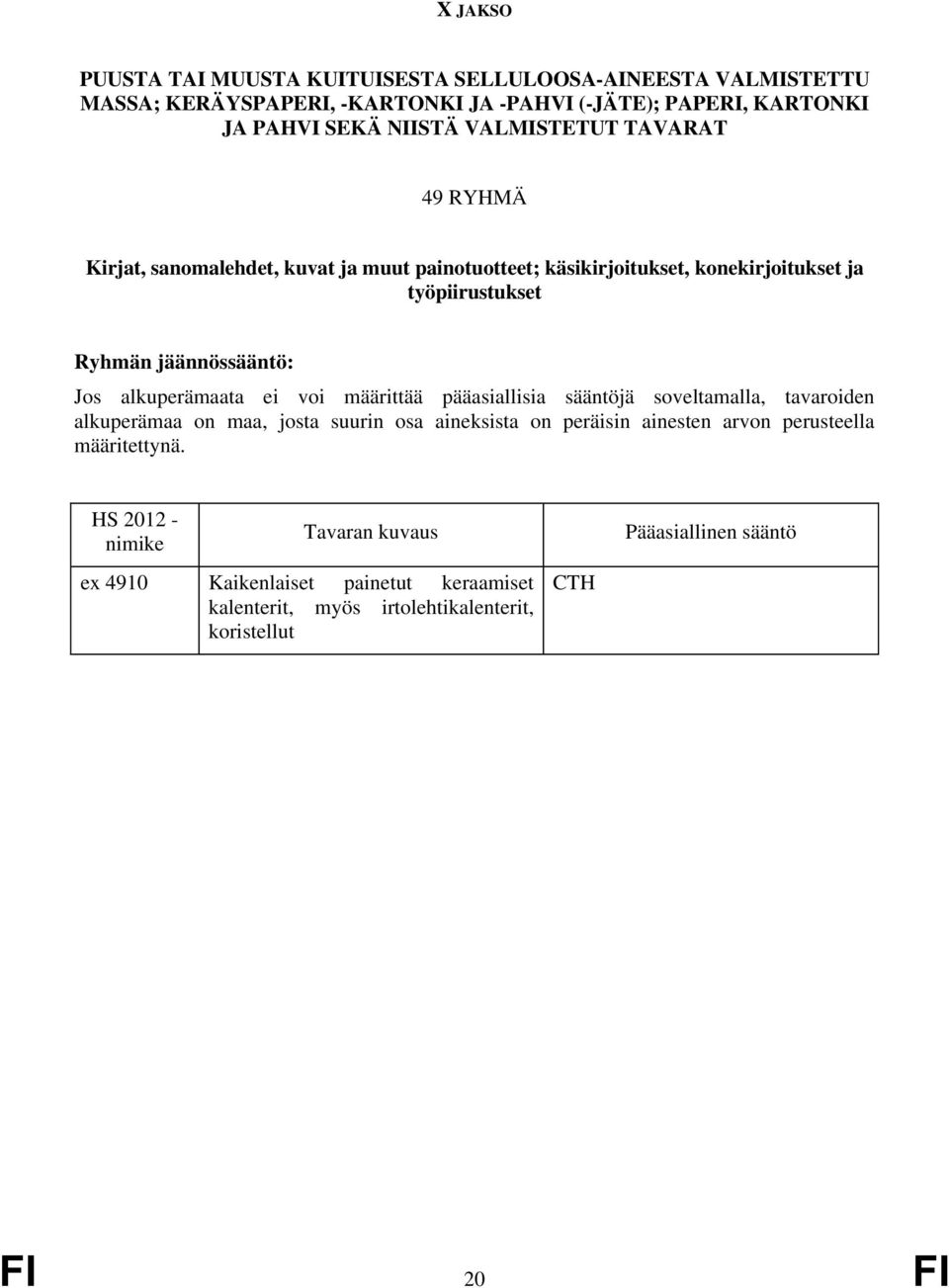 alkuperämaata ei voi määrittää pääasiallisia sääntöjä soveltamalla, tavaroiden alkuperämaa on maa, josta suurin osa aineksista on peräisin ainesten arvon