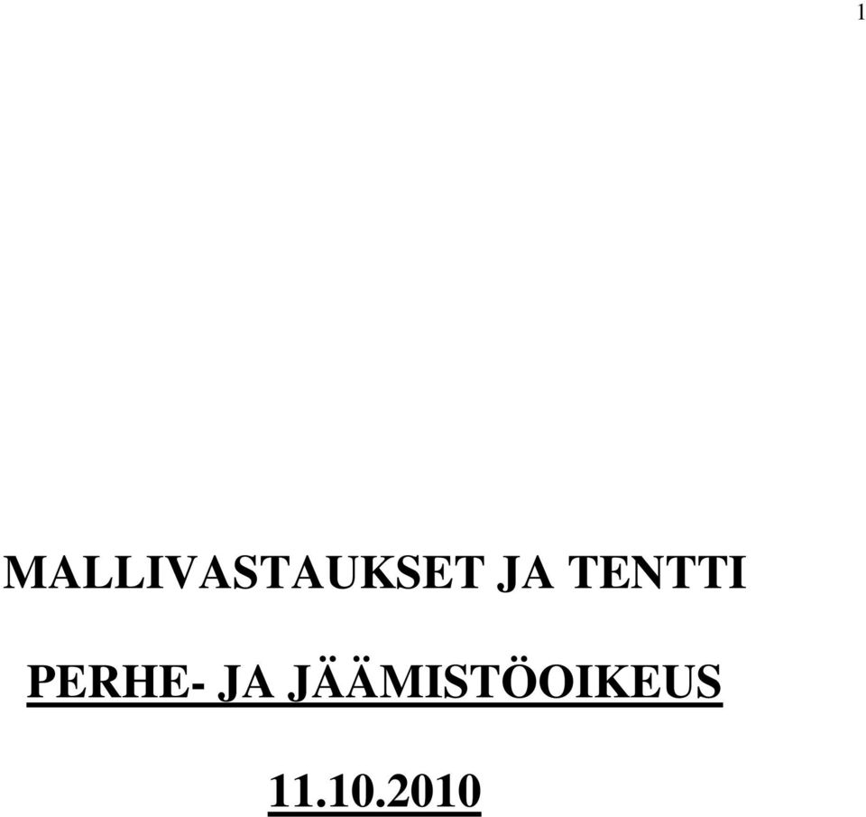 JA TENTTI