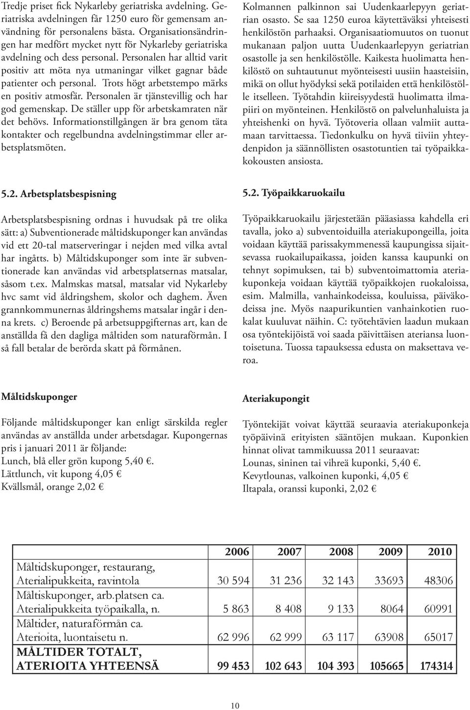 Personalen har alltid varit positiv att möta nya utmaningar vilket gagnar både patienter och personal. Trots högt arbetstempo märks en positiv atmosfär.