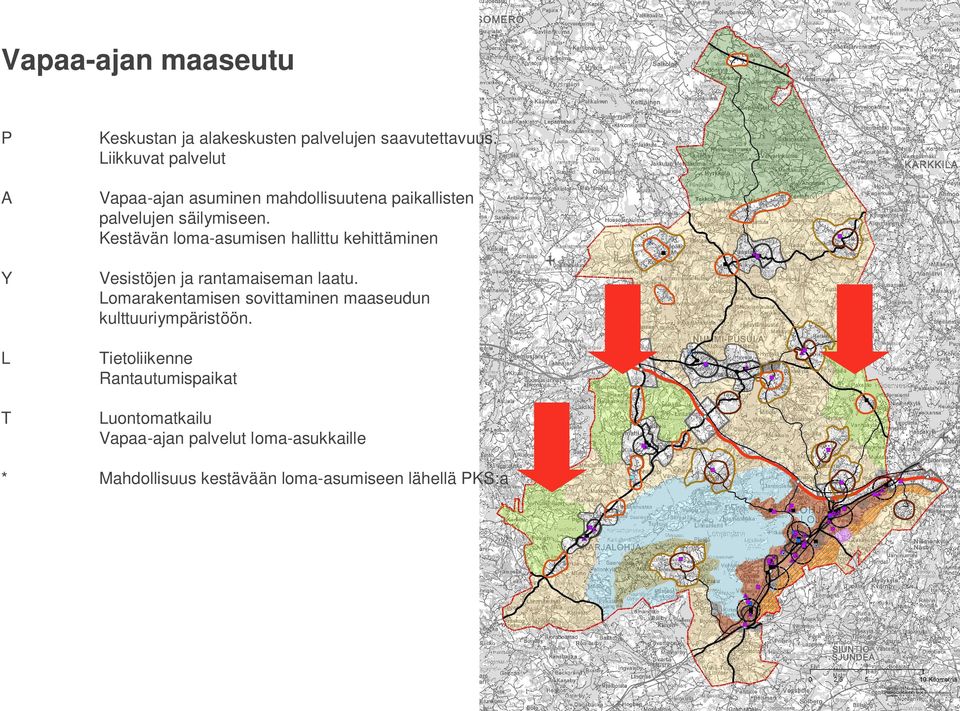 Kestävän loma-asumisen hallittu kehittäminen Vesistöjen ja rantamaiseman laatu.