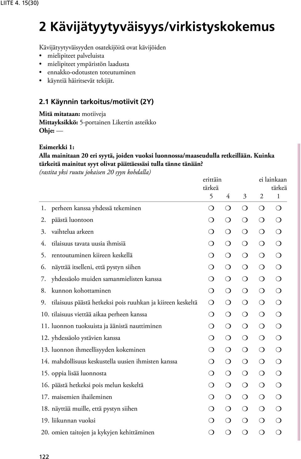 häiritsevät tekijät. 2.