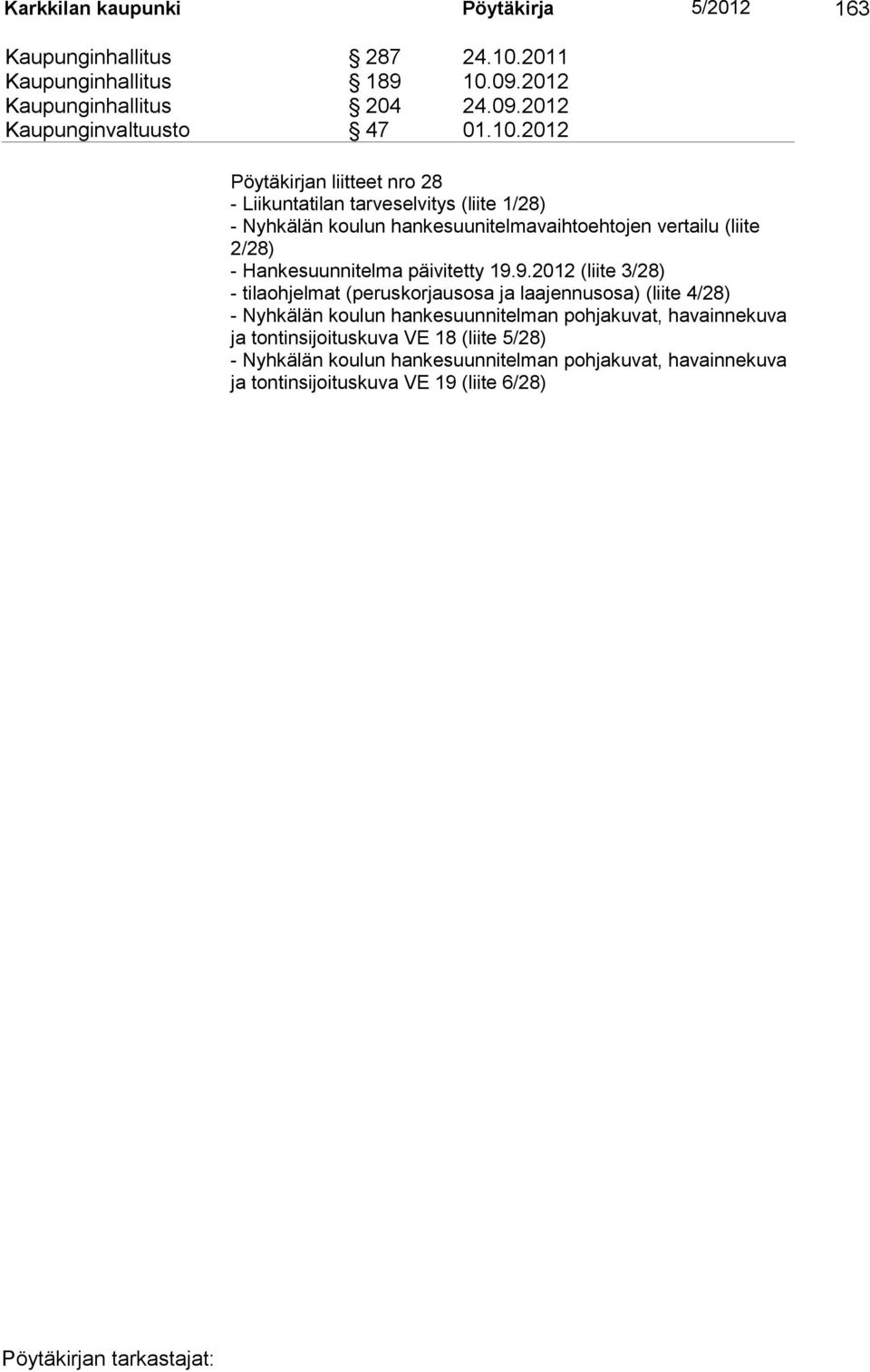 Hankesuunnitelma päivitetty 19.