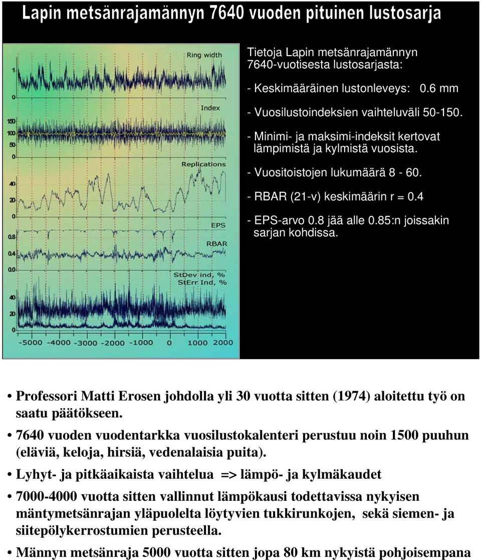 Professori Matti Erosen johdolla yli 30 vuotta sitten (1974) aloitettu työ on saatu päätökseen.