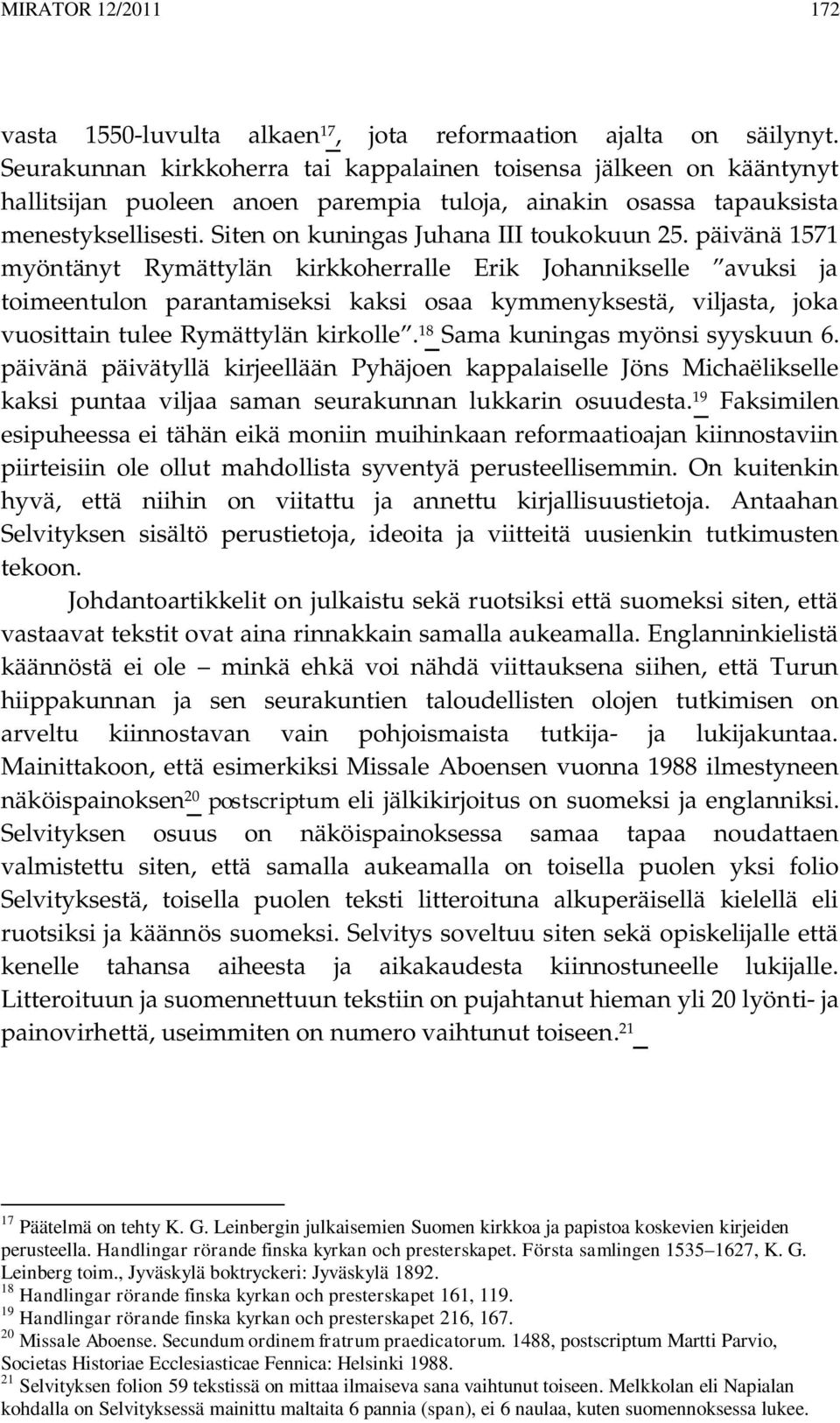 Siten on kuningas Juhana III toukokuun 25.