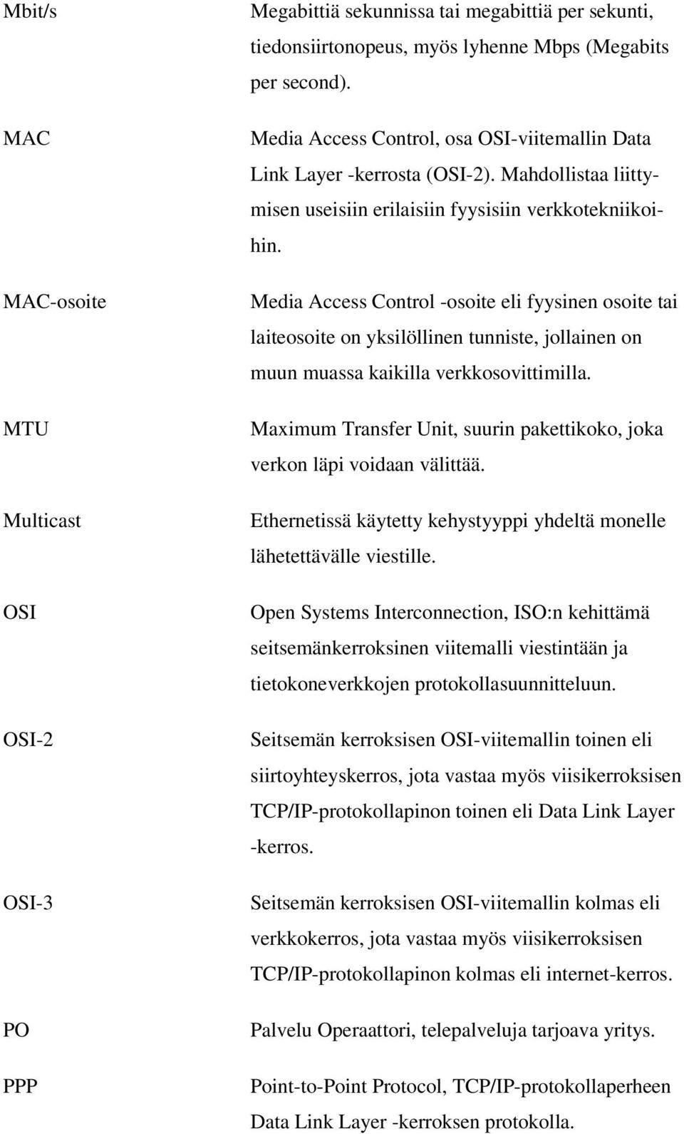 Media Access Control -osoite eli fyysinen osoite tai laiteosoite on yksilöllinen tunniste, jollainen on muun muassa kaikilla verkkosovittimilla.