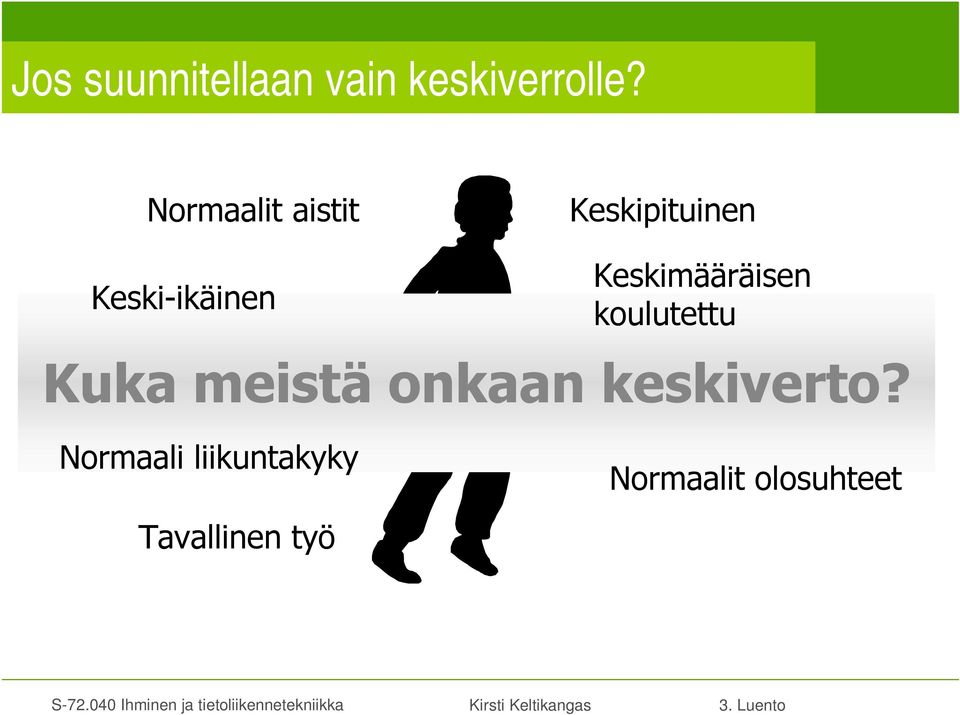 Keskimääräisen koulutettu Kuka meistä onkaan